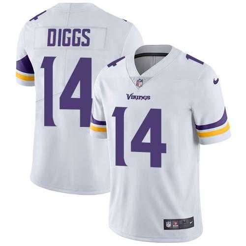 Nike Minnesota Vikings #14 Stefon Diggs White NFL Vapor Untouchable Limited Jersey,We sell and wholesale Nike Minnesota Vikings #14 Stefon Diggs White NFL Vapor Untouchable Limited Jersey on line form chian!